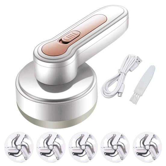 Yousheng Electric Fabric Shaver USB Rechargeable 3-Leaf Blades Sweater Defuzzer Cordless Clothes Lint Remover Portable Fuzz Pills Trimmer