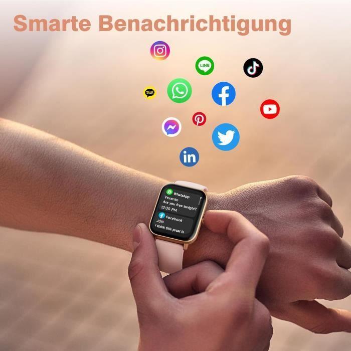 Fitpolo Montre Connectée Femme avec Fréquence Cardiaque