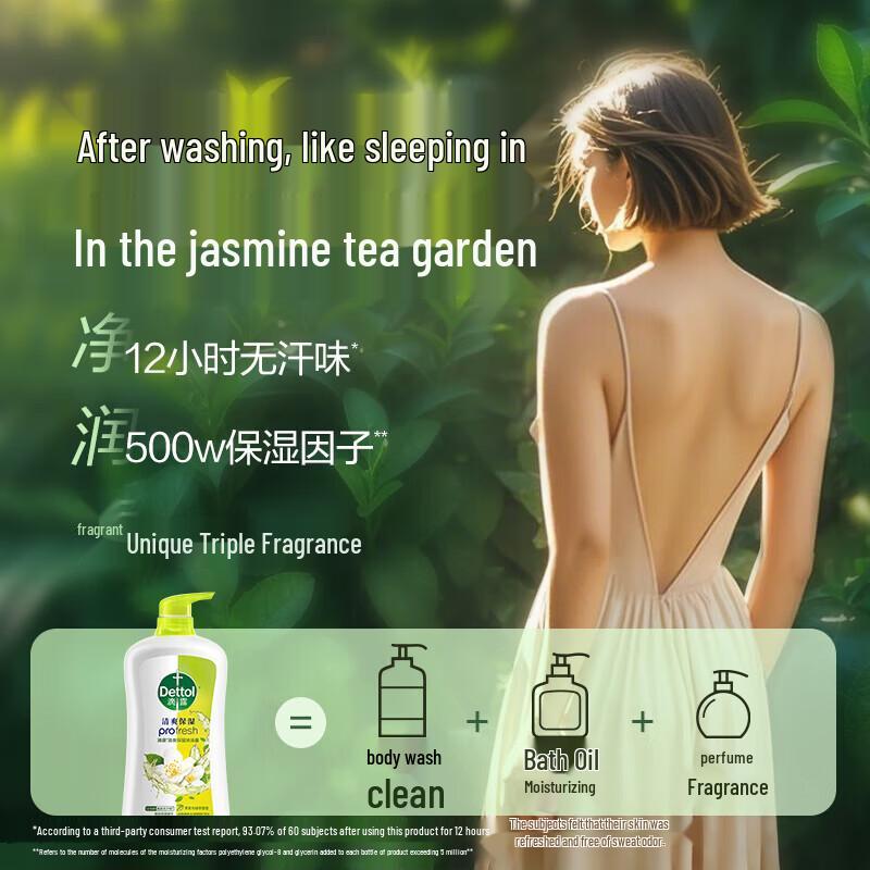 Dettol Refreshing Moisturizing Shower Gel with Jasmine & Green Tea