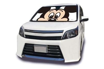 Pare-soleil de voiture Napolex sans ventouses pour monospace Disney Mickey Mouse Avant, Requis, 1460x900mm, Compatible, Design, WD-415