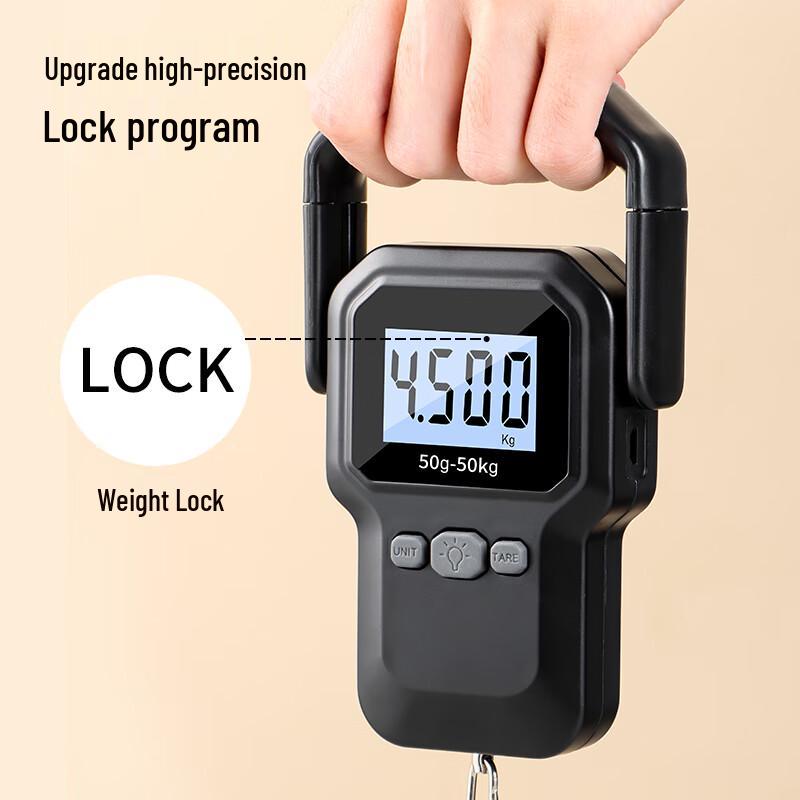 Baijie High-Precision Portable Electronic Luggage Scale with Tape Measure
