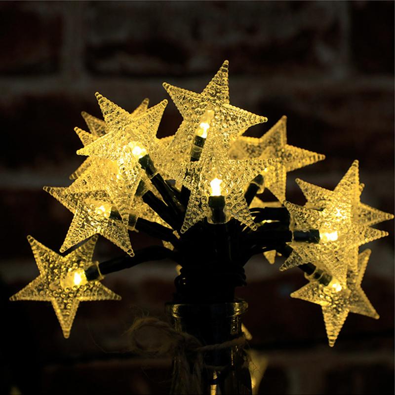 Fairy Outdoor Solar Lamp LED Twinkle Star Solar Light String Garden Christmas Tree Holiday Garland Wedding Party Home Decoration