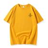 Men Summer Loose Short Sleeve Letter Printed Pullover Brathable Cotton T-shirt