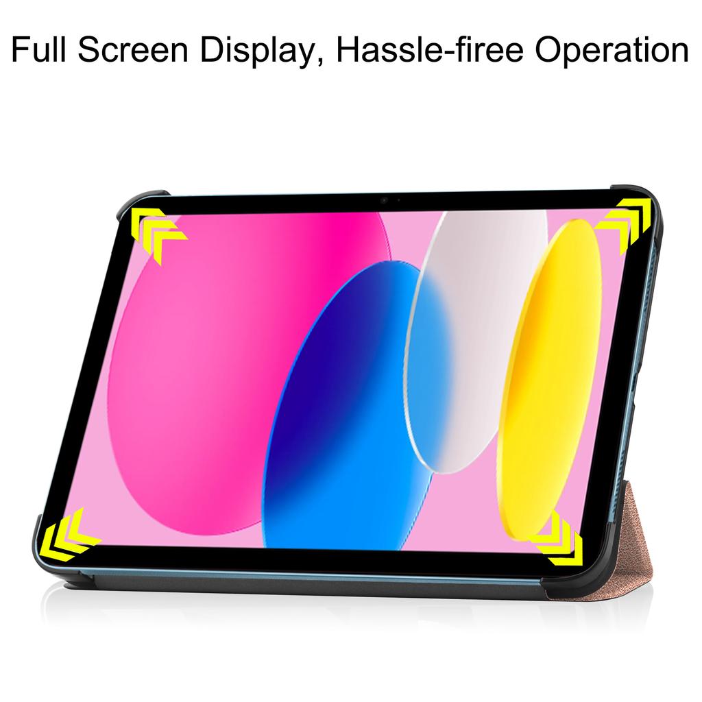 For iPad (2025)/10.9 (2022) Case Anti-Drop Leather Stand Tablet Cover