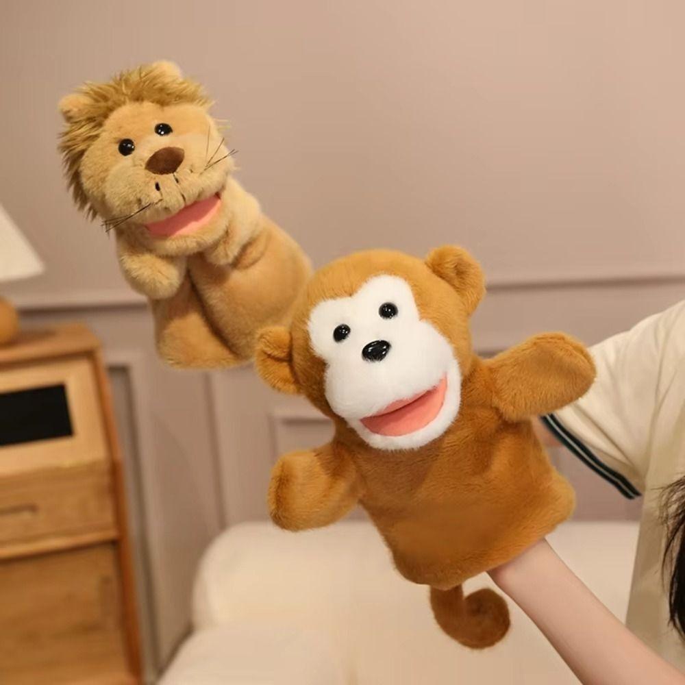 Cute Animals Storytelling Puppet Soft Stuffed Toy Finger Story Puppet Animal Hand Puppet  Baby Toys