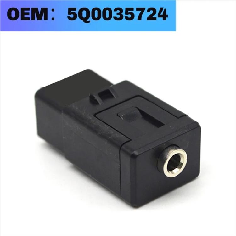 Universal Car Auxiliary Input Socket Connector ABS Material Stereo Port Suitable For Enhancing Sound Experience 5Q0035724