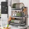 YouShu 3-Tier Black Kitchen Dish Drying Rack Set