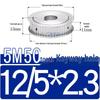 Dual-Sided Flat Timing Pulley: 5M50 Teeth, Width Options 11/16/21/27AF, Bore Size 8-30.