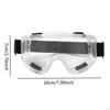 Safety Goggles Transparent Protective Eyewear for Cycling Outdoor Sports Black