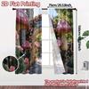 2pcs, 2D FLAT PRINTING Curtains (Without Rod) Wonderland Path Print Modern Curtains Versatile 100% Polyester Curtains Outdoor