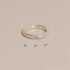 Contemporary Sea Adjustable Blue Beryl Ring For Women Elegant Minimalist Accessory Fashion