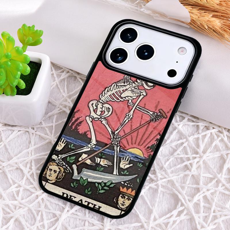 Reaper Skull Skeleton Shockproof Phone Case for iPhone 17 Air 16e 15 11 12 14 13 Pro Max Cover Coque