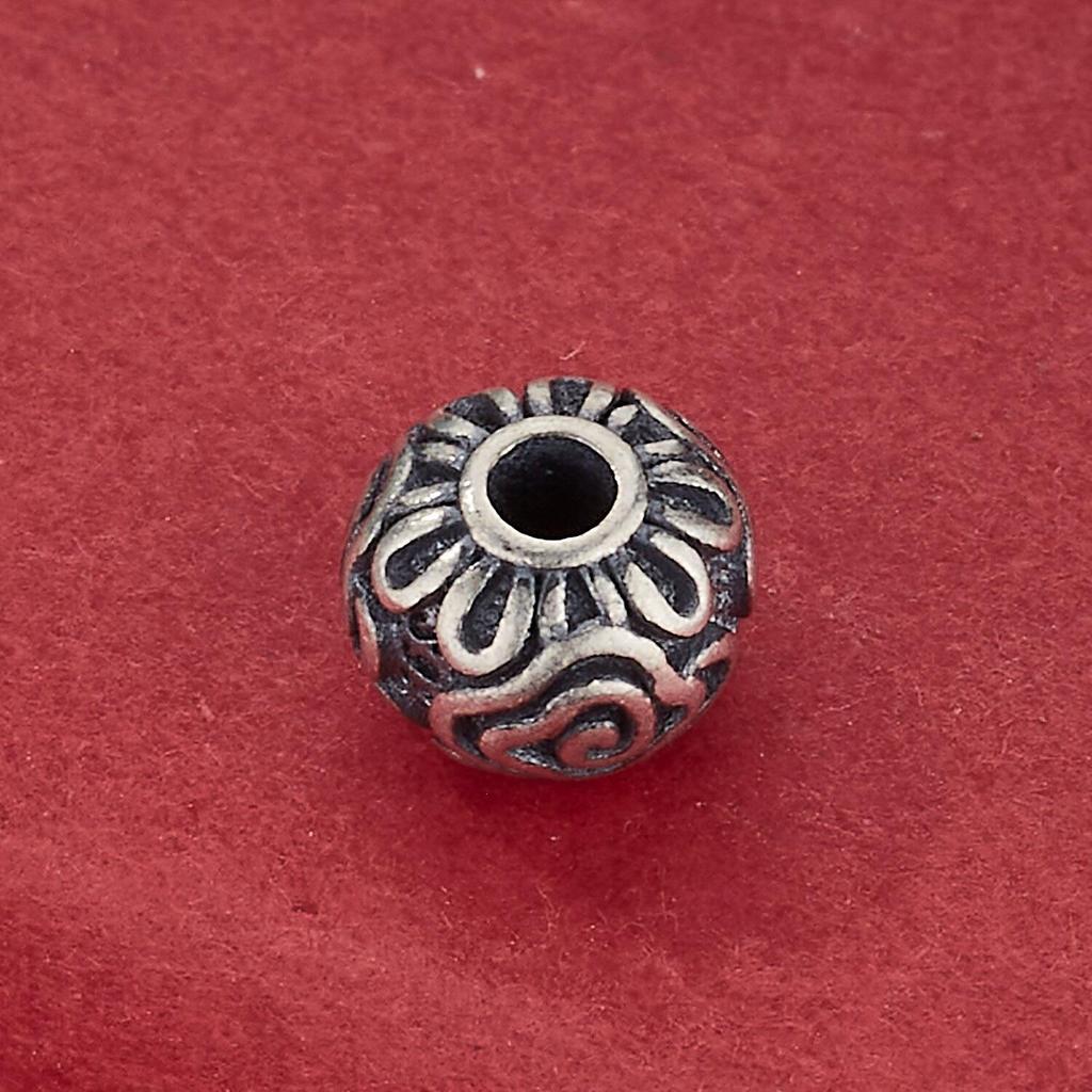 S925 Sterling Silver Ruyi Auspicious Cloud Spacer Beads for DIY Jewelry