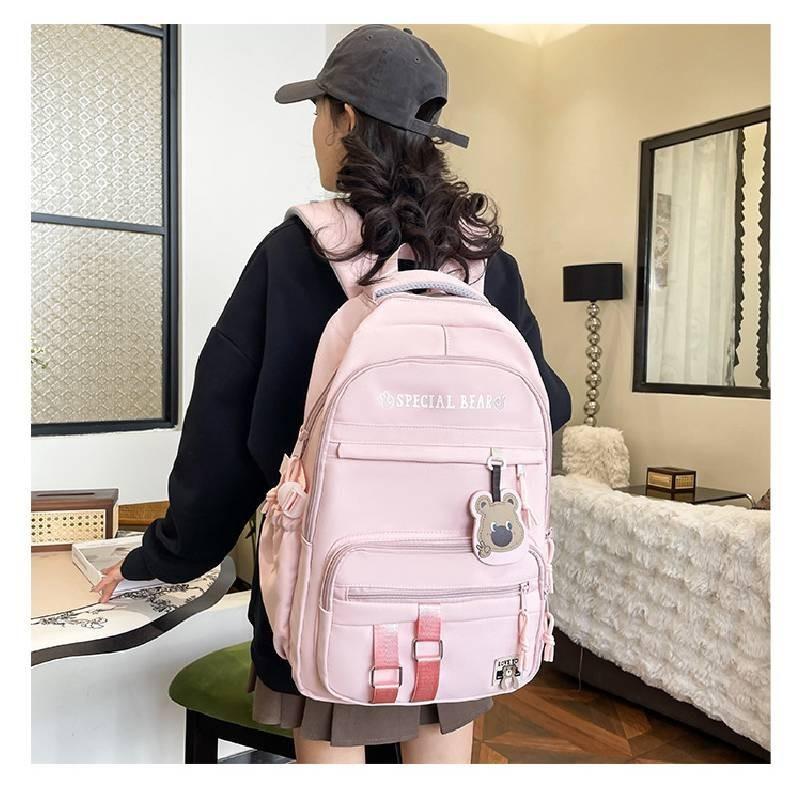 Durable Oxford Cloth Backpack For Middle And High School Students Large Capacity