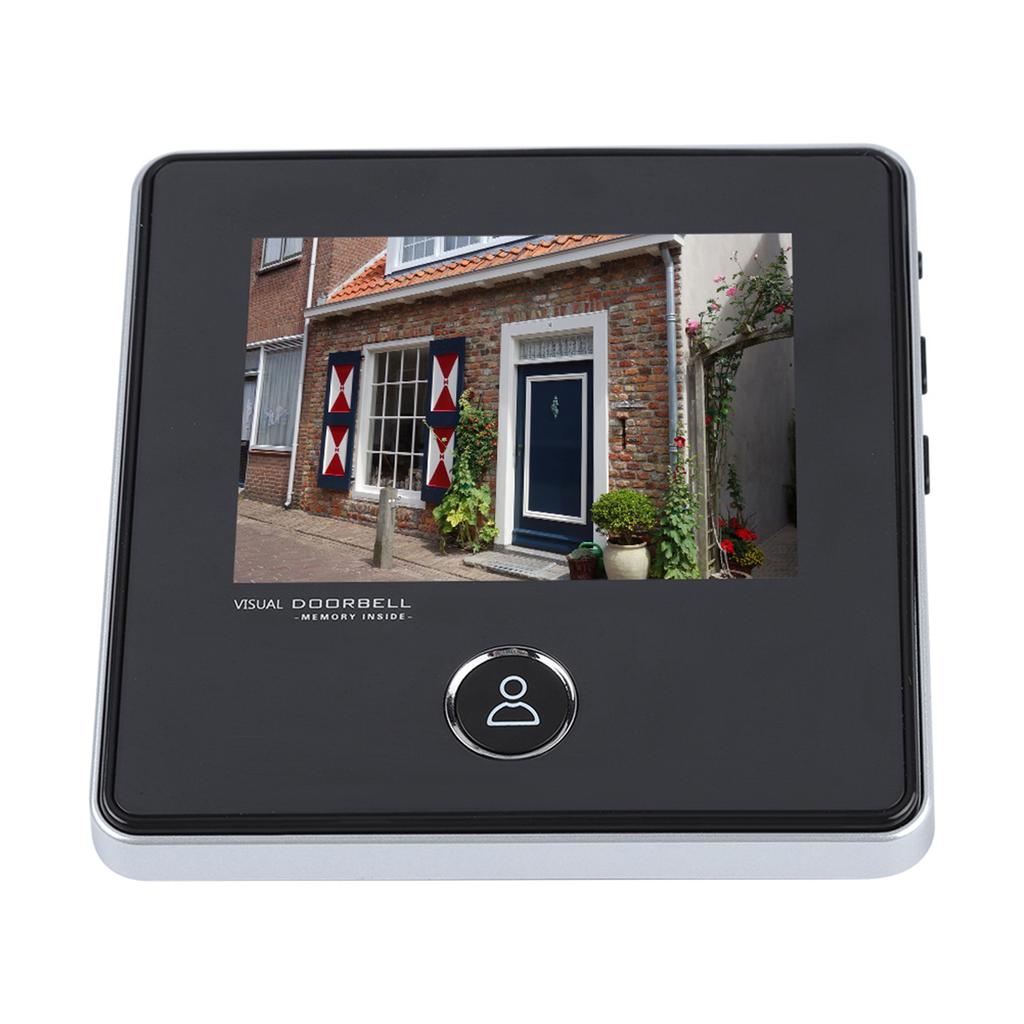 Security Peephole 0.3MP Doorbell Camera Night Vision Taking Photo Door Viewer LCD Monitor