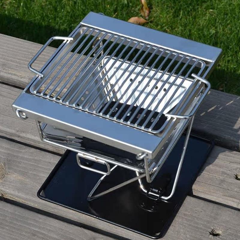 Wind Resistant Outdoor Folding Stove Stable Cooking Performancex When Folded Efficient Combustion Various Setting