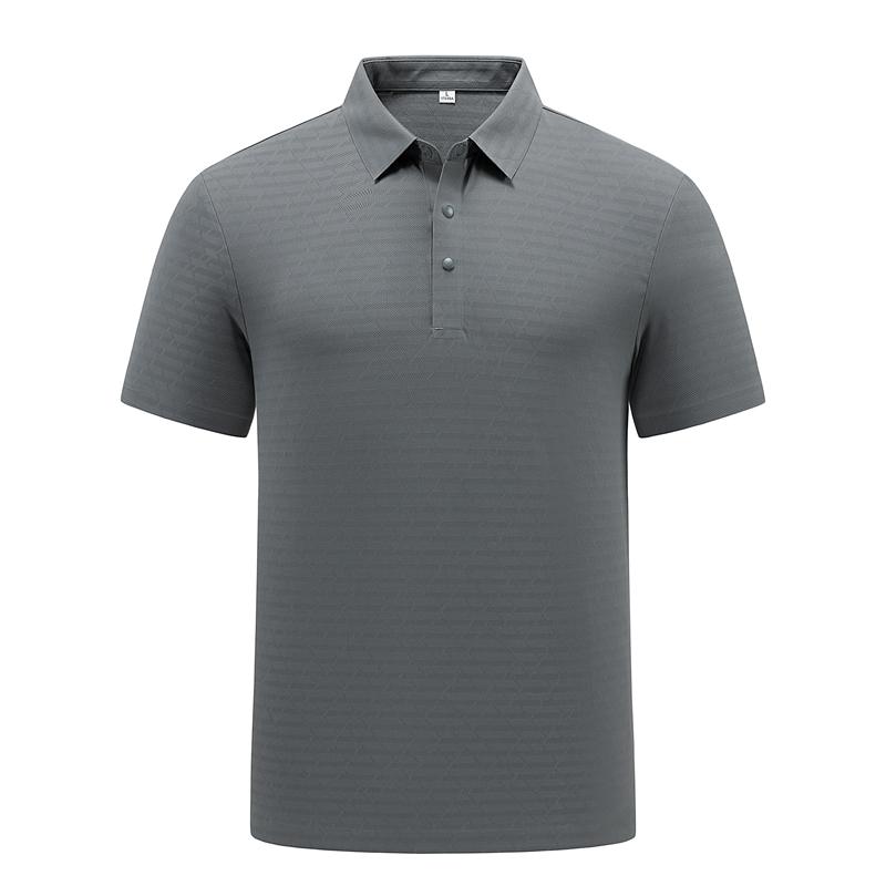Seamless Ice Silk POLO Shirt For Men With Lapel Short Sleeves For Men With Breathable Ice Feel Polo