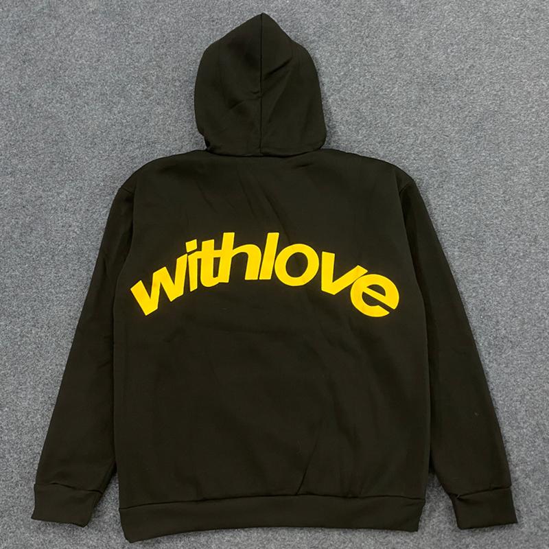 European and American Foreign Trade Minimalist Trend Letter Printing Daily Casual Loose Men's and Women's Hooded Sweatshirt