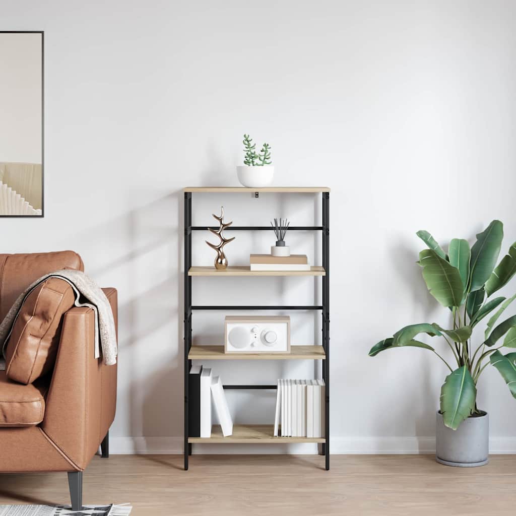 Bookshelf Sonoma Oak 60 x 29.5 x 115 cm Particleboard
