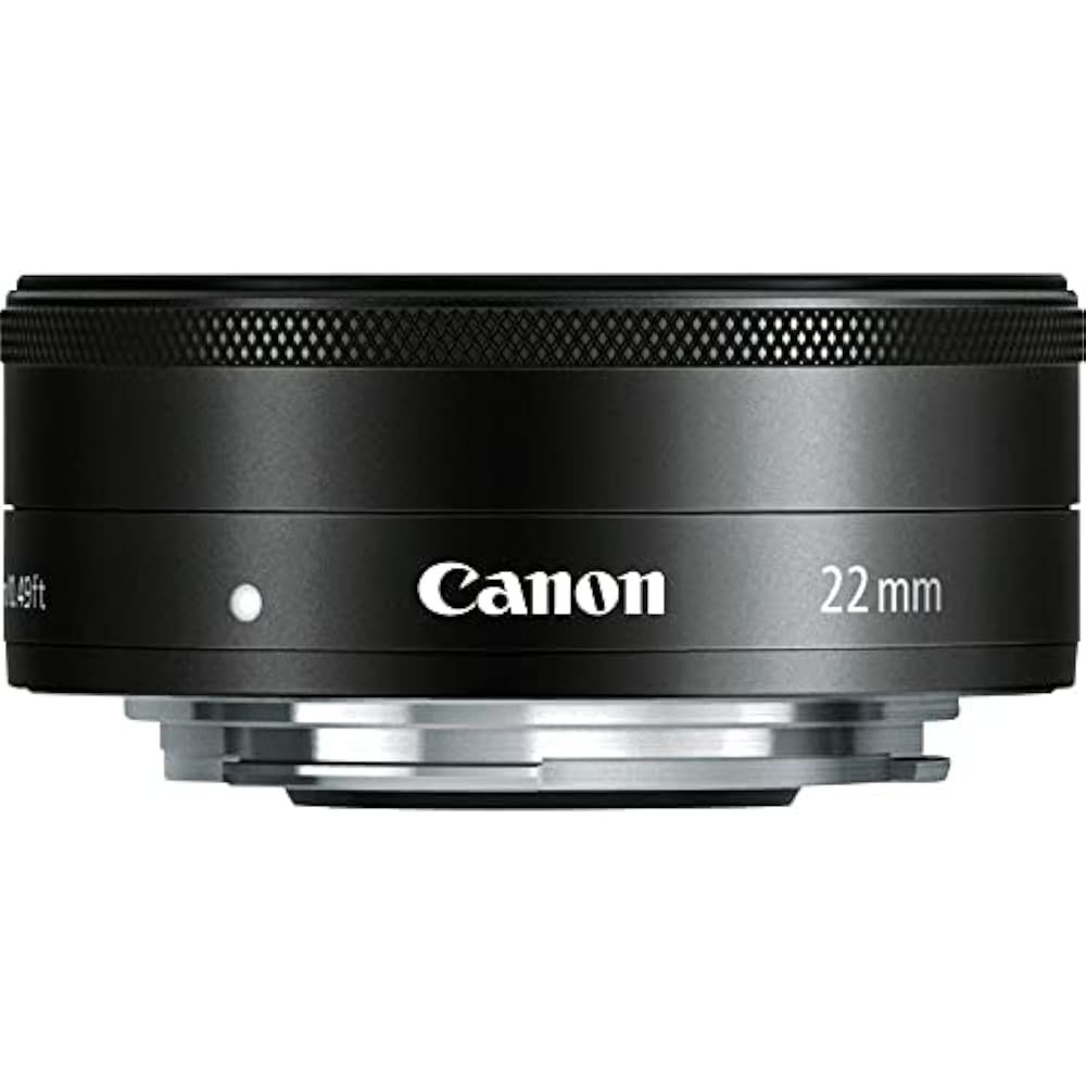 Canon Single Focus Wide Angle Lens EF-M22mm F2 STM Mirrorless SLR Compatible Black, Black