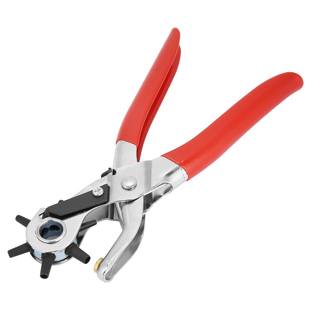 24.5mm Carbon Steel Multi Hole Belt Punch Plier For Leather Paper Plastic