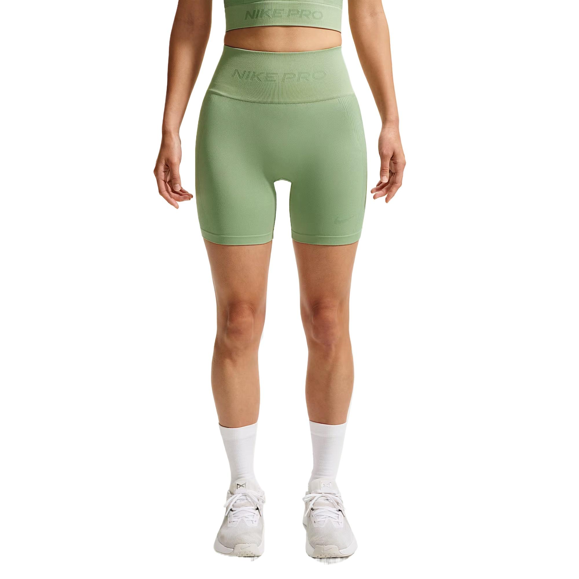 (WMNS) Nike Pro Seamless Dri-Fit High-Waisted 5 Cycling Shorts Steam Women s IF1211-006 L
