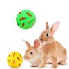 PVC Rabbit Tumbler Ball Bite Resistant Cat  Leaking Ball Small Pet Slow Feeder  Chinchilla