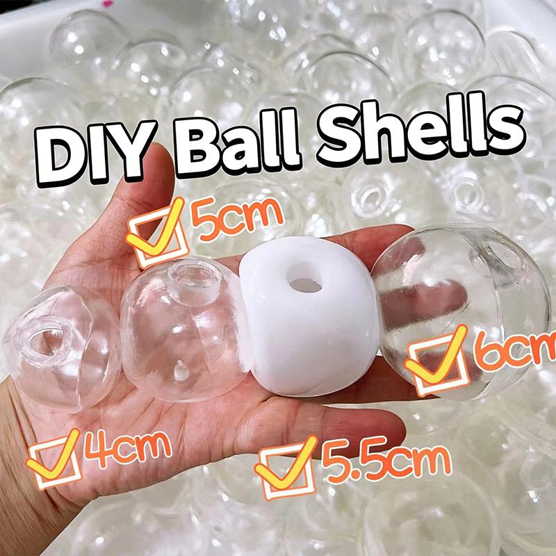 1/2Pcs Diy Empty Ball Skin Handmade Ball Decompression Slow Rebound Toy Sphere Jewelry Trp Casting Molds Tools