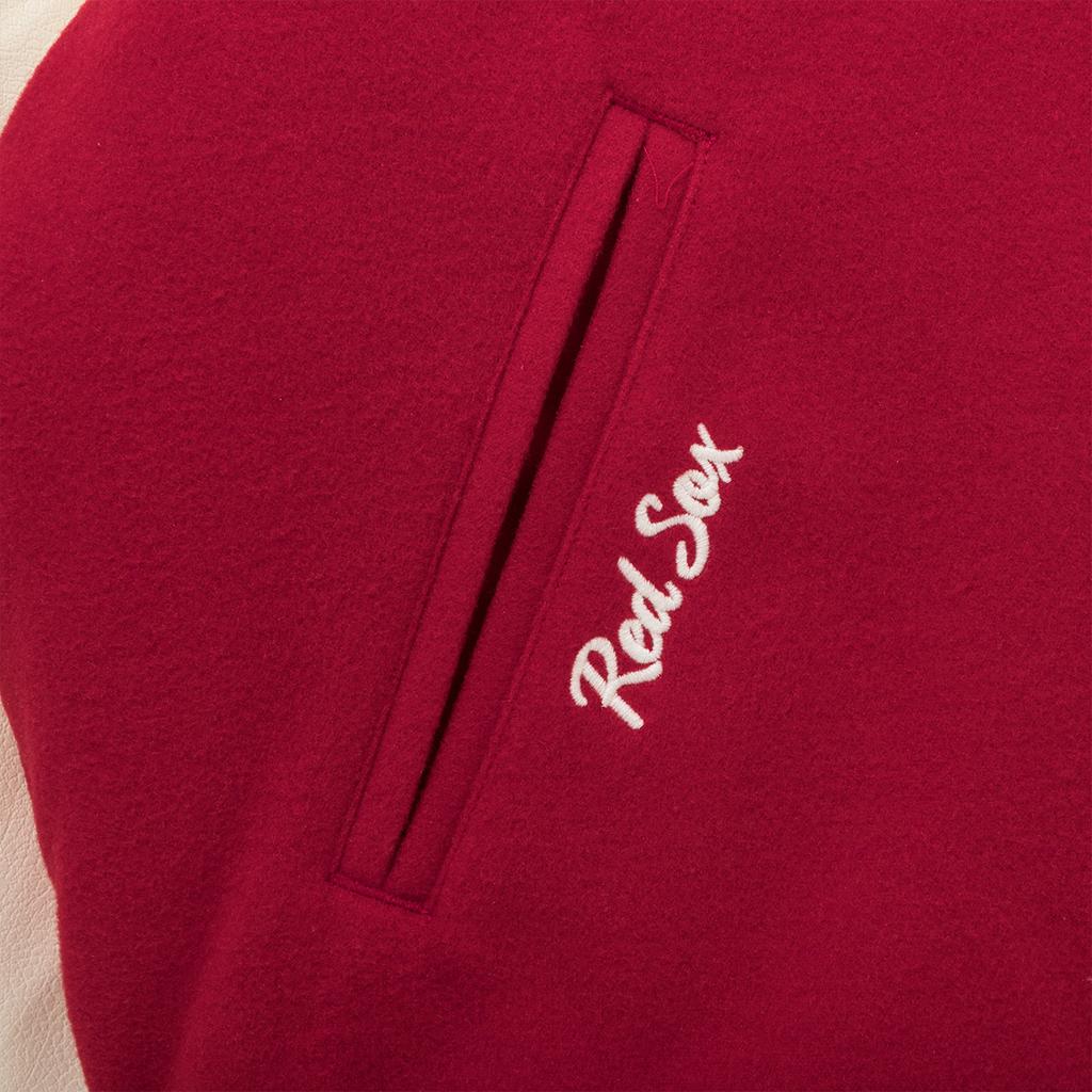 New Era Mlb Boston Red Sox Raglan Varsity Jacket Red 14742023