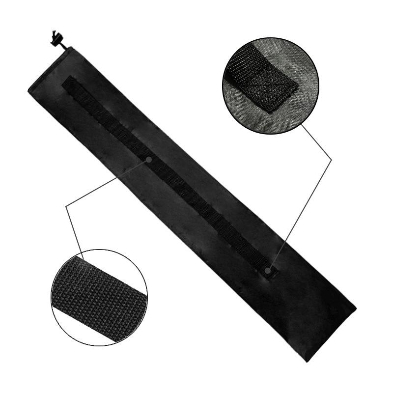 Black Waterproof Storage Bag Hiking Travel Walking Sticks Holder Trekking Pole Oxford Portable Camping Hiking Drawstring Bag