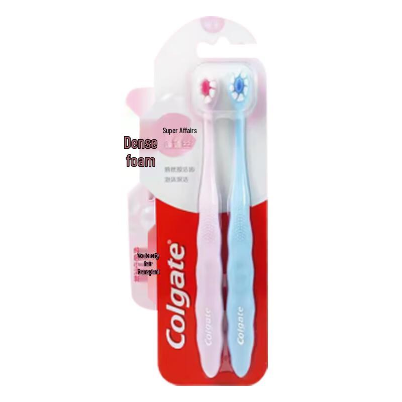 Colgate Super Dense Fluffy Silk Toothbrush Double Pack