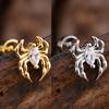 10Pcs/Set 20G Gold Cartilage Earring CZ Tragus Earring Bear Spider Design Helix Stud Rings Conch Ear 316L Steel Piercing Jewelry