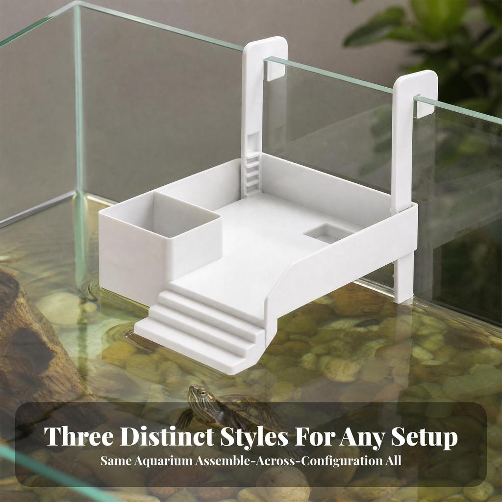 Turtle Basking Platform Plastic Reptile Resting Dock Secure for Turtles