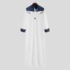 Dubai Islamic Men's Color Block Long Robe