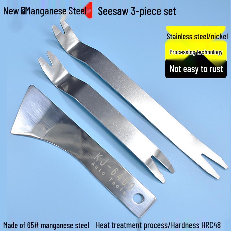 Nerezová sada páčidel a nástrojů pro demontáž čalounění interiéru automobilu