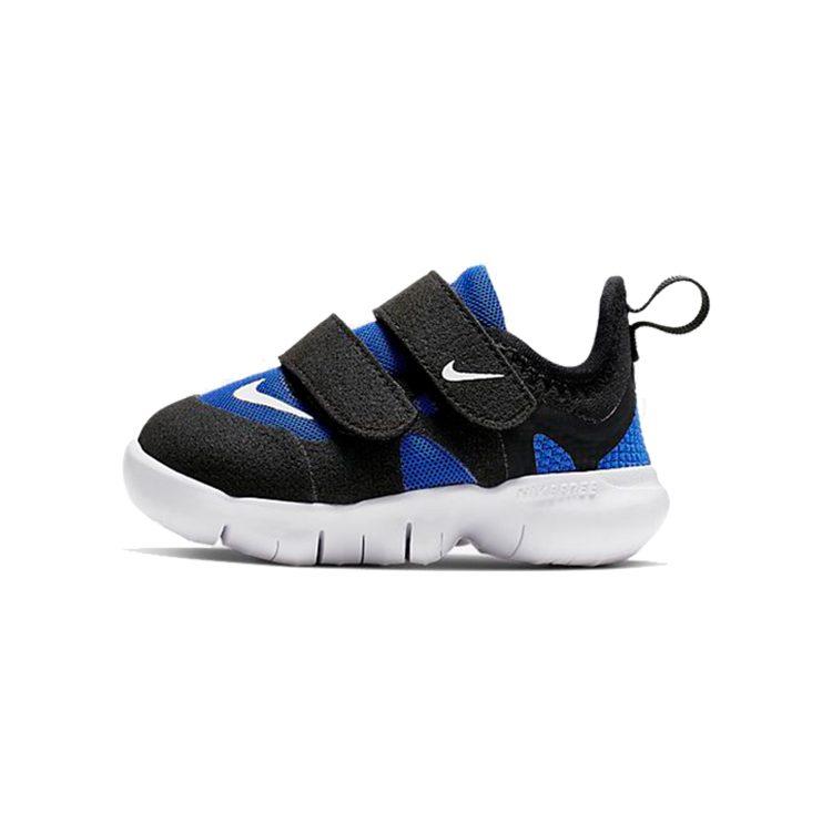 Nike Free RN 5.0 Low Top Running Shoes Black Blue Infant And Toddler AR4146-402