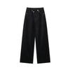 Women's Clothing Women's Double Collar Waist High Waist Wide Leg Jeans