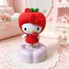 Cartoon Genuine Vinyl Doll Hello Kitty Action Figures With Rotatable Base Cake Decoration Model Desktop Toy Car Decor Ornaments