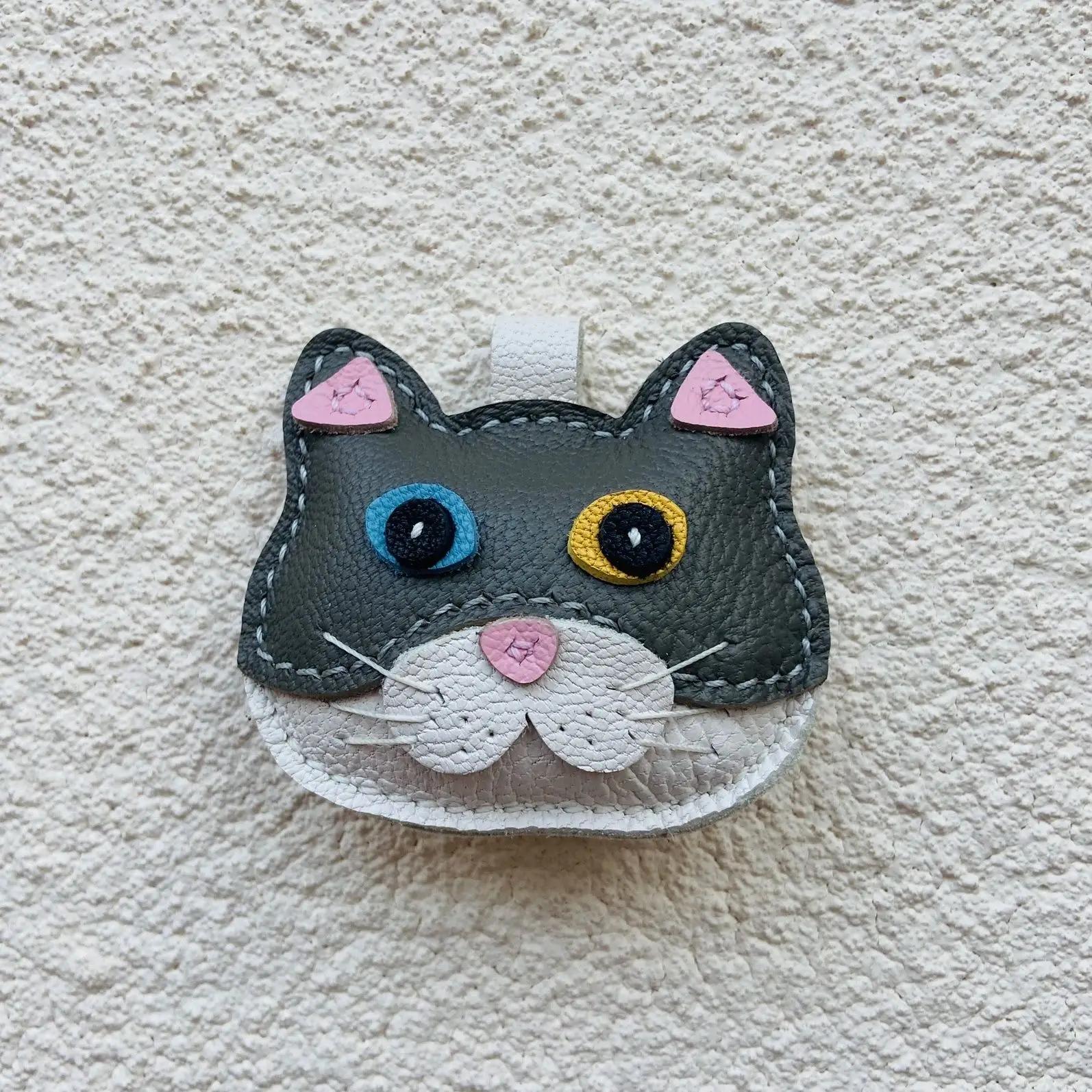 

Кошачья тематика, бренд, последние аксессуары для подвесных сумок из коровьей кожи, овчина, высококачественный брелок для рюкзака, подвески, декор для сумок своими руками, отличный подарок