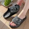 Hausschuhe Damen Sommer Paar Home Rutschfestes Badezimmer Dicke Unterseite Indoor Home Männliche Modelle Sandalen