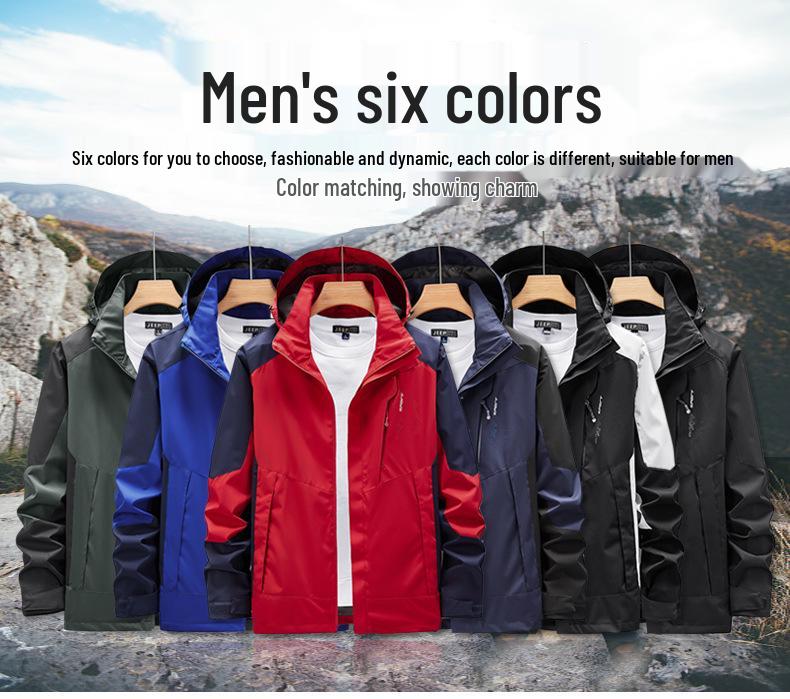 Women's and Men's Plus Size Waterproof Windproof Jacket for Spring and Autumn - Single Layer Coat for Outdoor and Mountaineering