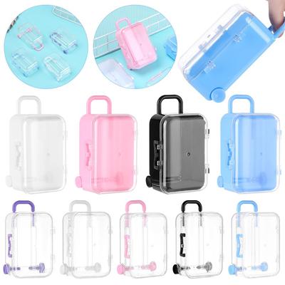 Doll Handbag Case Plastic Dolls Miniature Toys Mini Suitcase Lovely Small Clutch Jewellery Box