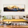 Streszczenie złote góry obraz olejny na płótnie plakaty i druki obrazy na ścianę do salonu wystrój Cuadros bez ramki