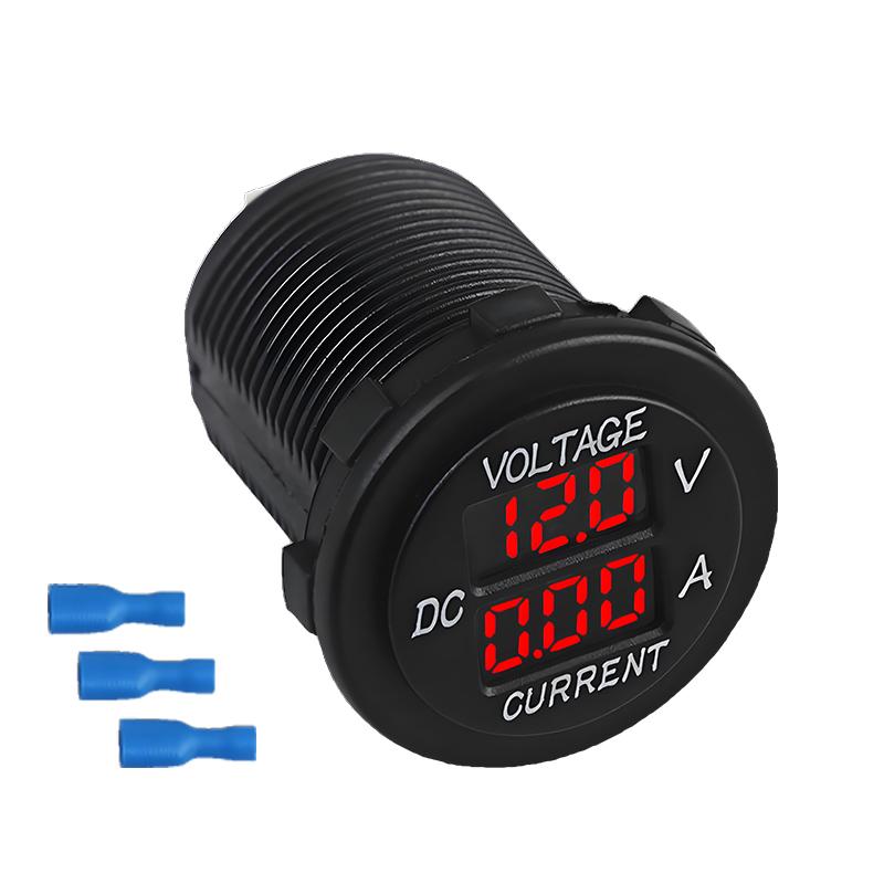 DC 6V-60V Digital Voltage Meter Car Motorcycle Voltmeter Voltage Tester Measurement for Car Motorcycle ATV Boat Yacht Voltmeter