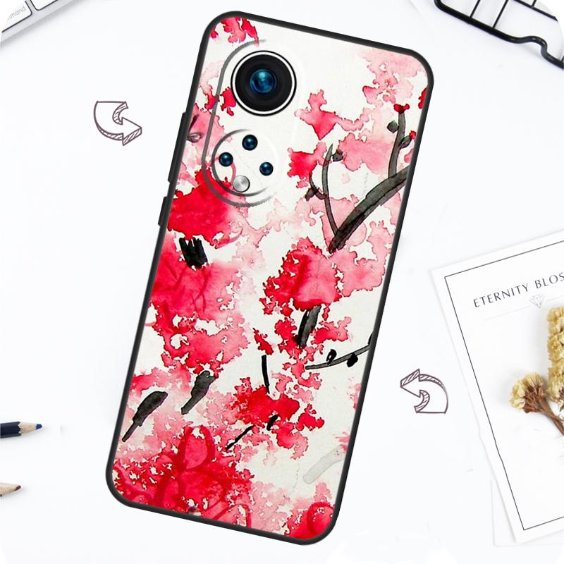 Cherry Blossom Floral Case For Honor Magic 7 Lite 5 6 Pro Honor 200 50 70 90 Lite X8b X9a X8a X8 X9 X9c X9b Cover