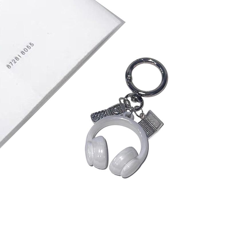 1 Piece Y2K Aesthetic Keychain Cute 3D Stereo Headphone Mobile Bag Pendant For Wallet And Car Keys Decoration