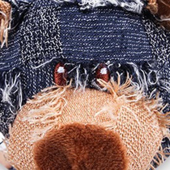 Jucărie de pluș ursuleț de pluș indestructibilă, jucărie de câine urs pentru mestecători agresivi, umplută