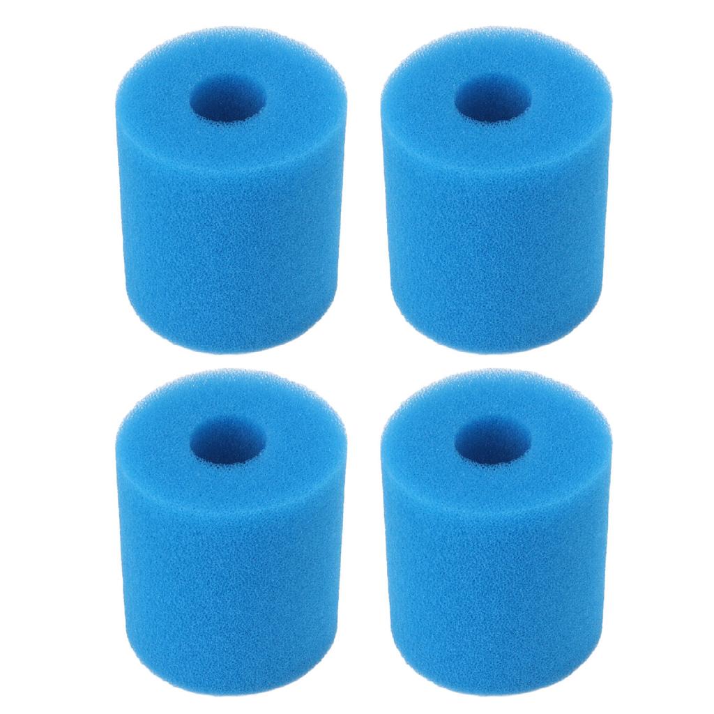 4PCS Pool Filter Schwamm Wiederverwendbare Waschbar TYP H Schwimmen Pool Filter Schaum für Pool