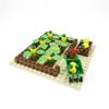 Ovly Farm Pineapple Ground MOC Vegetable Fruit Parts Set Carts DIY Building Block Kit Kids Gift with Manual