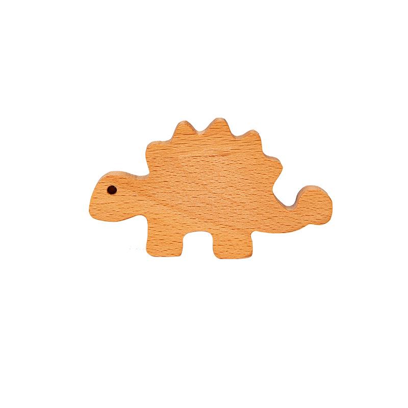 Dinosaur Handle for Children's Room - Cute Wooden Animal Cartoon Drawer & Cabinet Pull